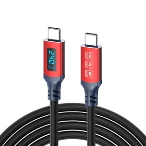 Câble Thunderbolt 4 USB4 avec affichage LED, 40 Gbps, 240 W PD 3.1, charge rapide, 8K 60 Hz, type C pour ordinateur portable, iOS, Android - Product Image 1