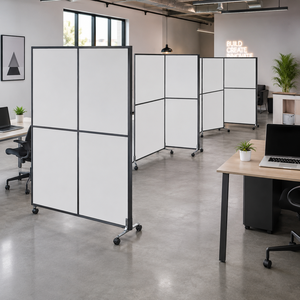 Paravent <span class=keywords><strong>Acoustique</strong></span> Pliant Léger et Autonome, Séparateur d'Espace Intérieur Portable pour Bureau Commercial Moderne - Product Image 1