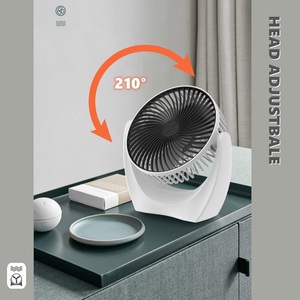 Portable Rechargeable <b>Table</b> Fan With <b>Adjustable</b> Angle And Quiet Operation For Home Office Use - Product Image 3