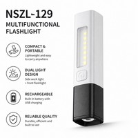 Mini lampe torche LED portable pour étudiants, longue portée, lumière bleue puissante, ABS, étanche IP44, rechargeable par USB, pour utilisation en extérieur