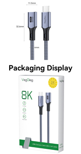 <span class=keywords><strong>สาย</strong></span><span class=keywords><strong>ต่อ</strong></span> USB4ตัวผู้-ตัวเมีย4USB C <span class=keywords><strong>USB</strong></span>-C 240W เคสโลหะสายข้อมูล <span class=keywords><strong>USB</strong></span> Type-C 40gbpps 8K60Hz สำหรับ iPhone <span class=keywords><strong>iPad</strong></span> - Product Image 6
