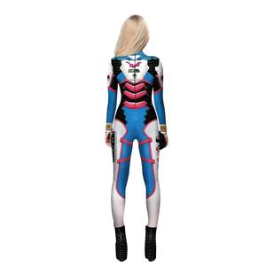 Hot Overwatch jeu DVA différentes couleurs Halloween <span class=keywords><strong>Cosplay</strong></span> impression numérique transfert de chaleur Costume combinaison femme - Product Image 2