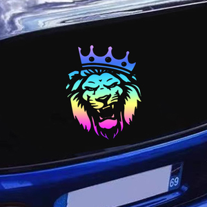 Auto Accessories Decoration Printing Custom Funny Personality DIY <strong>Decal</strong> Reflective Radium Vinyl <strong>Stickers</strong> 3D <strong>Lion</strong> Car <strong>Stickers</strong> - Product Image 6
