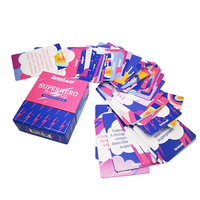 Jeu de cartes personnalisé imprimé en usine impression quotidienne de cartes d'affirmation significatives jeu de cartes bleues à puissance active de haute qualité