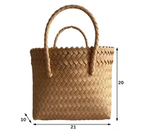 Sacs tissés faits à la main de grande capacité en gros d'usine avec double poignée, sacs de vacances en PP tissé de grande capacité pour la plage