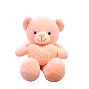 Animal Toys Teddy Bear With Heart Teddy Bear Love You Soft Companion Doll Valentine's Day Gifts Stuffed Plush Unisex Teddybear /