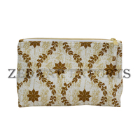 Meilleures pochettes à cosmétiques en lin à fermeture éclair de grande capacité pour femmes sac de rangement de voyage de mode avec logo personnalisé-OEM et ODM fournis