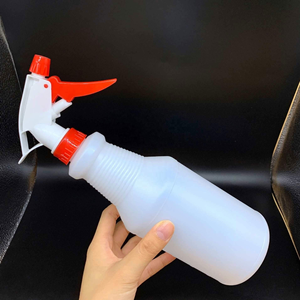 Pulverizador de niebla ajustable, botella de spray para limpieza del hogar, botella de agua vacía de 32 oz, cilindro con tapa roja y azul - Product Image 1