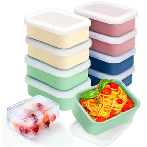 Lonchera Portátil de Plástico con Tapa Hermética, Recipiente Reutilizable para Alimentos de PP, Apto para Refrigerador, Caja para Refrigerios para la Escuela, Oficina y Preparación de Comidas - Product Image 1