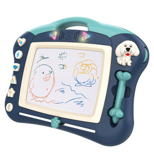 Pizarra Magnética de Dibujo para Niños, Juguete Educativo Borrable para Niños de 2 a 6 Años, Estilo Álbum, de Plástico con Luces y Música - Product Image 1