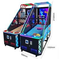 Machine de jeu d'arcade de tir au basket-ball de rue à monnayeur pour l'amusement