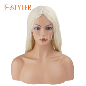 FSTYLER Su-per pelo sintético <span class=keywords><strong>largo</strong></span> para <span class=keywords><strong>Cosplay</strong></span> Halloween Anime película tema pelucas recto medio despedida hombres mujeres peluca - Product Image 4