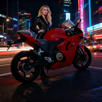 Vélo Électrique Adulte Mototec 72V Économique avec Phares de Virage au Lithium Sans Balais pour la Mobilité Urbaine Intelligente