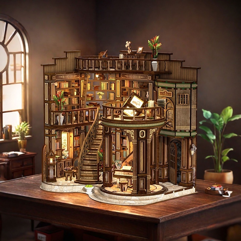 New Design Diy House Miniature Wood