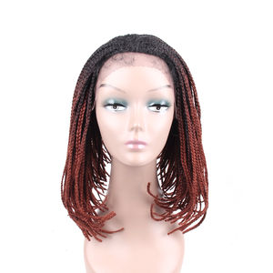 <span class=keywords><strong>Parrucca</strong></span> a treccia anteriore in Micro pizzo parrucche corte <span class=keywords><strong>bionde</strong></span> nere per donna <span class=keywords><strong>parrucca</strong></span> anteriore in pizzo sintetico resistente al calore estensione dei capelli - Product Image 5