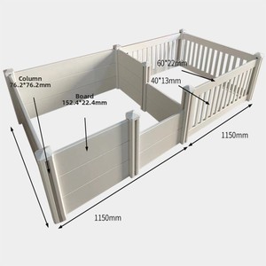 <span class=keywords><strong>Barrière</strong></span> pour animaux de compagnie à assembler librement, sans fermeture requise, pour une utilisation en intérieur, pour chiens et chats de petite/moyenne taille GC0070 - Product Image 4