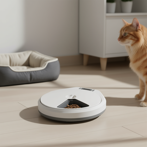 Comedero Automático Tx5 de 5240 ml, Dispensador de Comida para Mascotas Blanco y Gris para Perros y Gatos - Product Image 3