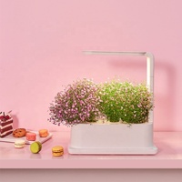 Kit de jardinage d'herbes aromatiques d'intérieur, mini-boîte de culture hydroponique intelligente avec arrosage automatique pour usage domestique, en plastique ABS
