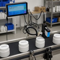 Imprimante jet d'encre TIJ Willita Online avec écran tactile, hauteur d'impression 12,7 mm/50,8 mm/101,6 mm pour l'impression par lots sur ligne d'emballage industrielle