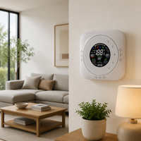 Thermostat de pompe à chaleur WiFi tactile Beca BHP-6000-WIFI-W 24V, thermostat programmable intelligent mural compatible Tuya Alexa