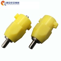 Bebedero de Agua para Aves de Corral QZH de Buena Calidad, con Doble Niple Colgante, para Jaulas de 360 Grados