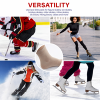 Manchons en gel premium pour patins, chaussettes de protection pour amortir et protéger la zone des patins lors du patinage sur glace, du hockey, du roller, du ski, des bottes