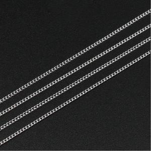 Componentes de Joyería en Cadena, Hierro Revestido de Cobre, Chapado en Oro, Plata, Rodio, Bronce Negro para Fabricación de Collares, Rollo AC0034 - Product Image 3