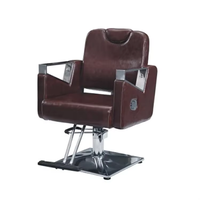 Chaise de salon de coiffure pivotante à 360 ° robuste Chaise de barbier en métal durable pour meubles de spa de beauté en plein air
