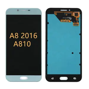 适用于三星galaxy A8 2016 lcd触摸屏显示器数字化仪组件更换，适用于三星A8 2016 A810的LCD