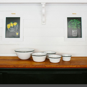 OEM barato 10cm 12cm 18cm personalizado acero al carbono Metal esmalte Camping mezcla palomitas <span class=keywords><strong>cereales</strong></span> flor tazón para el hogar - Product Image 6