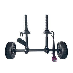 समायोज्य चौड़ाई फोल्डेबल एल्यूमीनियम 2 व्यक्ति क्षमता कानायक गाड़ी बाहरी उपयोग के लिए हवाई रहित पहियों के साथ - Product Image 4