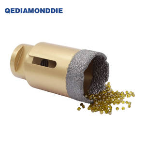 Usine personnalisée brasée sous vide foret à noyau de diamant filetage tige brasée scie cloche de diamant pour le forage - Product Image 5