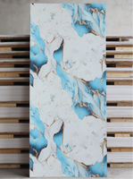 Panneau mural en PVC de luxe imitation marbre, léger, brillant, résistant à l'eau, facile à nettoyer, sans formaldéhyde, surface UV.