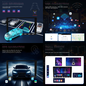 Podofo 9 ''4 + 64G <span class=keywords><strong>Android</strong></span> Phổ Xe Stereo Đài Phát Thanh 2 DIN Autoradio Không Dây Carplay/<span class=keywords><strong>Android</strong></span> Tự Động GPS Wifi <span class=keywords><strong>FM</strong></span> Rds Ai DSP Bt EQ - Product Image 3