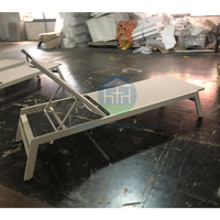 Fauteuils de Piscine Modernes en Aluminium pour Loisirs, Acceptation OEM, Chaise Longue d'Extérieur, Chaise Longue de Jardin à Bas Prix au Bord de la Piscine