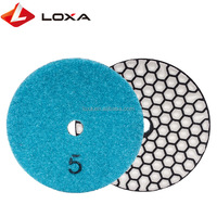 Disque de polissage diamanté 4 pouces 100 mm, 7 étapes de grainage 50-3000 #   Meuleuse d'angle flexible pour marbre et granit OEM