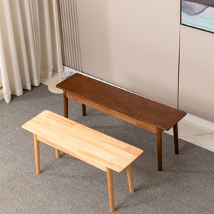 Banco largo nórdico de madera maciza, pequeño apartamento, Banco de zapatos Simple moderno de roble japonés <span class=keywords><strong>para</strong></span> Hotel, muebles modernos <span class=keywords><strong>para</strong></span> sala de estar - Product Image 1