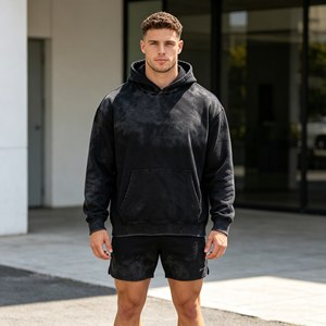 520gsm Oversized Hoodie Men Vintage Cotton Casual Hooded <b>Sweatshirt</b> Trendy Baggy Basic Hoodies <b>Retro</b> Pullover Streetwear - Product Image 5
