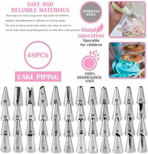 464-Piece Eco-Friendly Plastic Cake Decorating & Baking Supplies Kit with Springform Pan Set for Beginners - Product Image 2