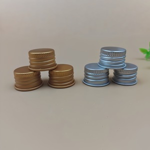 Tapas de Aluminio Doradas y Plateadas de 18, 20, 24 y 28 Dientes para Geles Cosméticos, Tapas Metálicas Electrochapadas para Botellas - Product Image 2