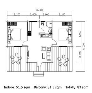 Maison d'été Cabanes en bois d'extérieur Maisons en bois <span class=keywords><strong>de</strong></span> pin <span class=keywords><strong>au</strong></span> <span class=keywords><strong>bord</strong></span> <span class=keywords><strong>de</strong></span> la <span class=keywords><strong>mer</strong></span> - Product Image 2