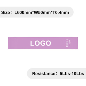 Hot Selling Purple Color Latex Resistance Loop Exercise <b>Band</b> For <b>Workout</b> and Training <b>Band</b> with Carry Bag - Product Image 2