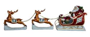Dos Ciervos Tirando de un Trineo con Luces LED y Tiras de Luces - Product Image 2
