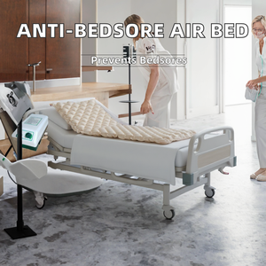 Matelas anti-escarres professionnel à 360 degrés pour <span class=keywords><strong>personnes</strong></span> âgées, handicapées et alitées, 130 cellules d'air, usage médical et hospitalier, structure métallique - Product Image 1