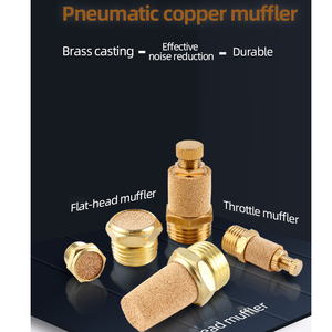 Đầu Dài <span class=keywords><strong>Muffler</strong></span> Tiếng Ồn Ức Chế Xi Lanh Khí Nén Silencer Đồng <span class=keywords><strong>Muffler</strong></span> - Product Image 5