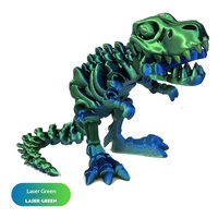 Sınır Ötesi 3D Baskılı Ejderha Tyrannosaurus Dinozor İskeleti Eklemli Dönüşüm Aksiyon Figürü Süsü El İşi Oyuncak Hediye
