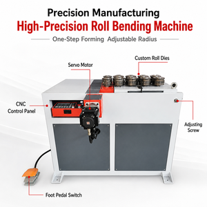 เครื่องขึ้นรูปม้วนอัตโนมัติแบบเซอร์โว 7 ล้อ เครื่องรีดและดัด CNC 220v 380v - Product Image 6