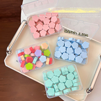 30/50 pièces/boîte Éponge carrée pour nail art motif floral, Pinceaux dégradés pour vernis gel, Outils de manucure DIY, Éponge à ongles