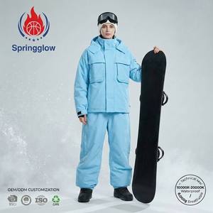 Combinaison de ski pour homme OEM ODM, imperméable, respirante, isolée, veste de snowboard, <span class=keywords><strong>pantalon</strong></span> de ski, vêtements de ski, fabricant sur mesure, usine - Product Image 1