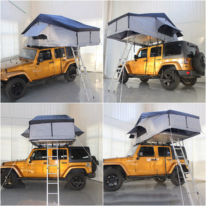 Tente de toit à extension personnalisée Tente de toit familiale pliable et fine pour 4 personnes tout-terrain 4 roues motrices et auvent - Product Image 2